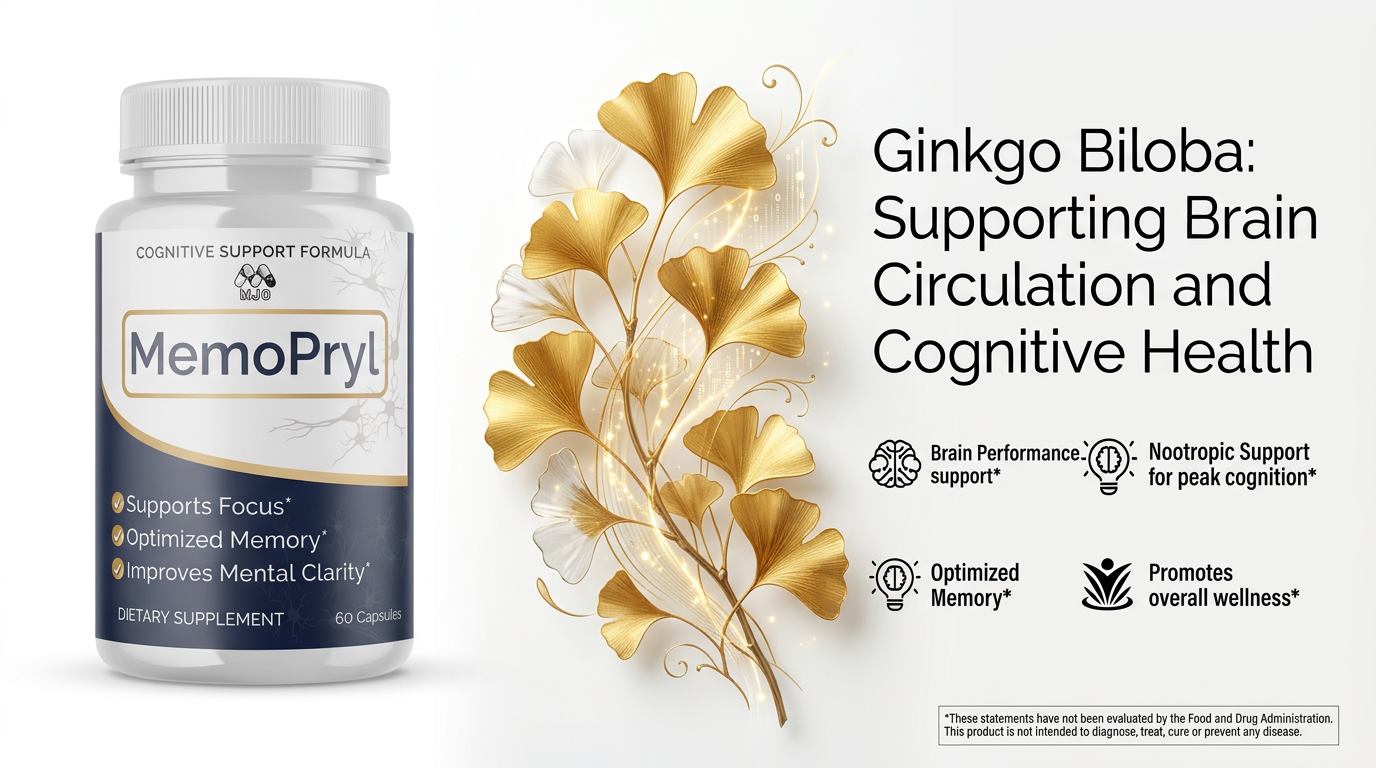 Ginkgo Biloba leaves for brain blood flow